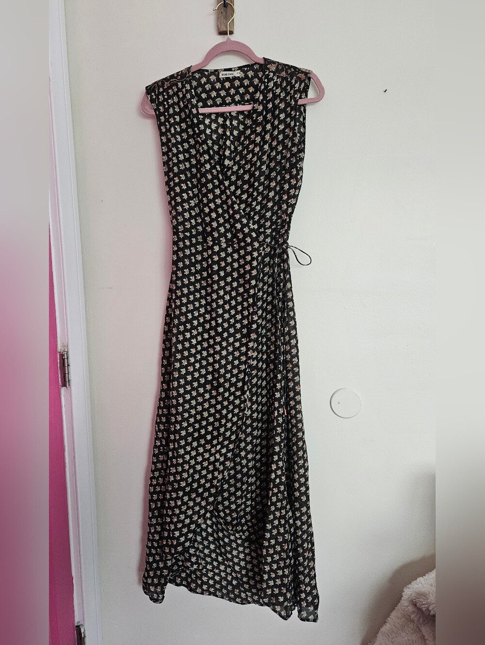 Nani Pani printed cotton Silk wrap dress Made In India Size S M - Picture 3 of 6
